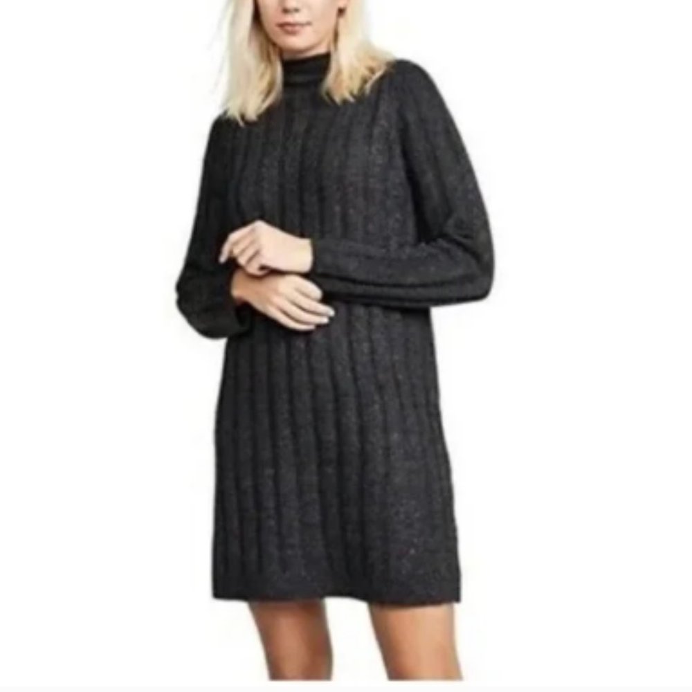 Madewell Donegal Rolled Mockneck Sweater Dress